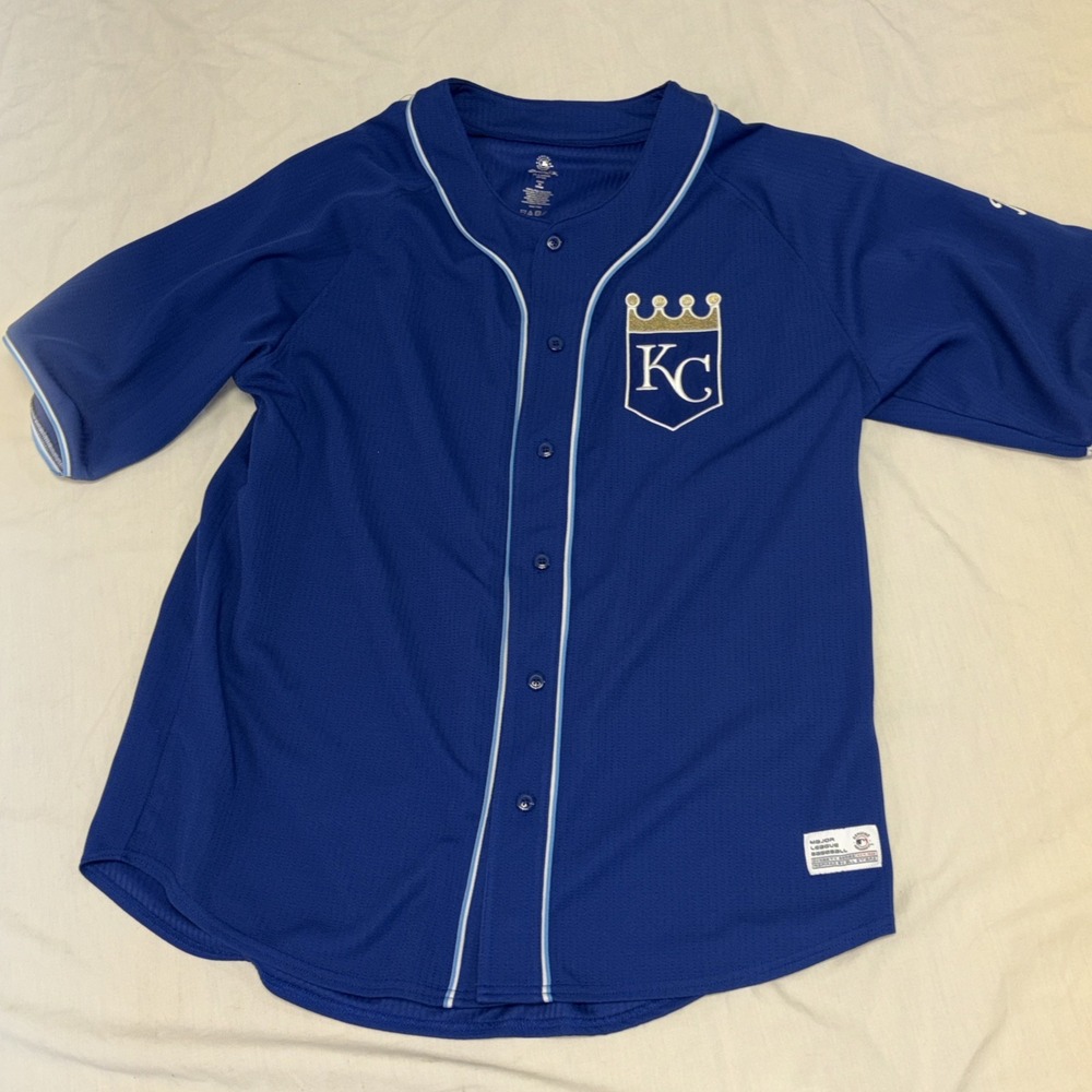 Kansas City Royals Blue MLB Jersey Dynasty Genuine Mens Sz 2XL 50-52